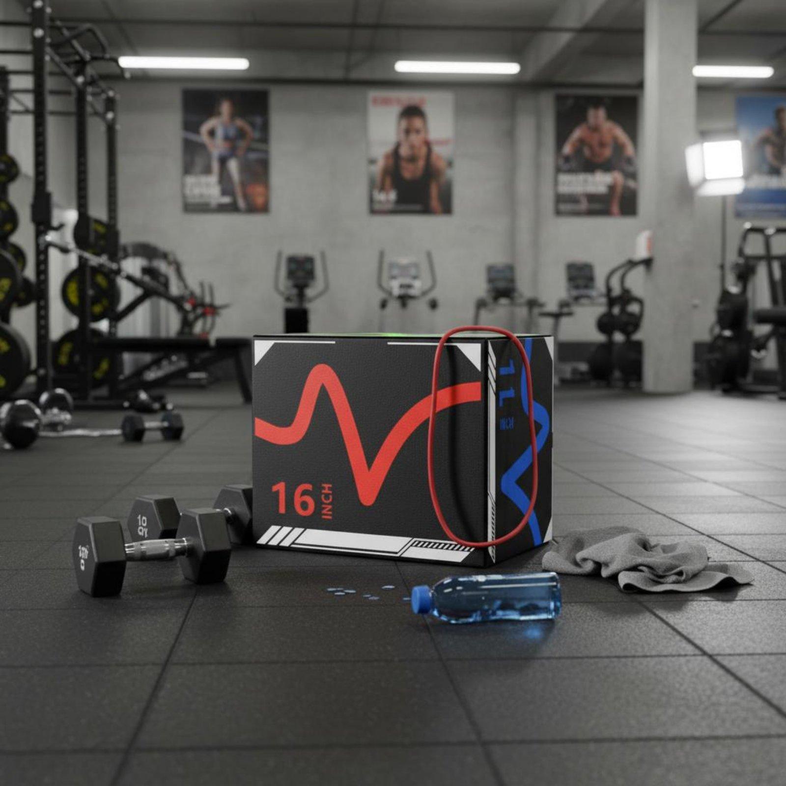 Home Gym Jump Box - Многофункциональный мягкий прыжковый блок 3 в