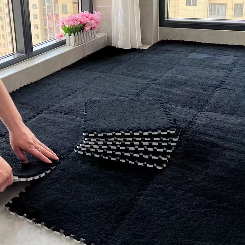 Home Gym Rubber Flooring - 10/20 шт., взаимосвязанный плюшевый напольный коврик,