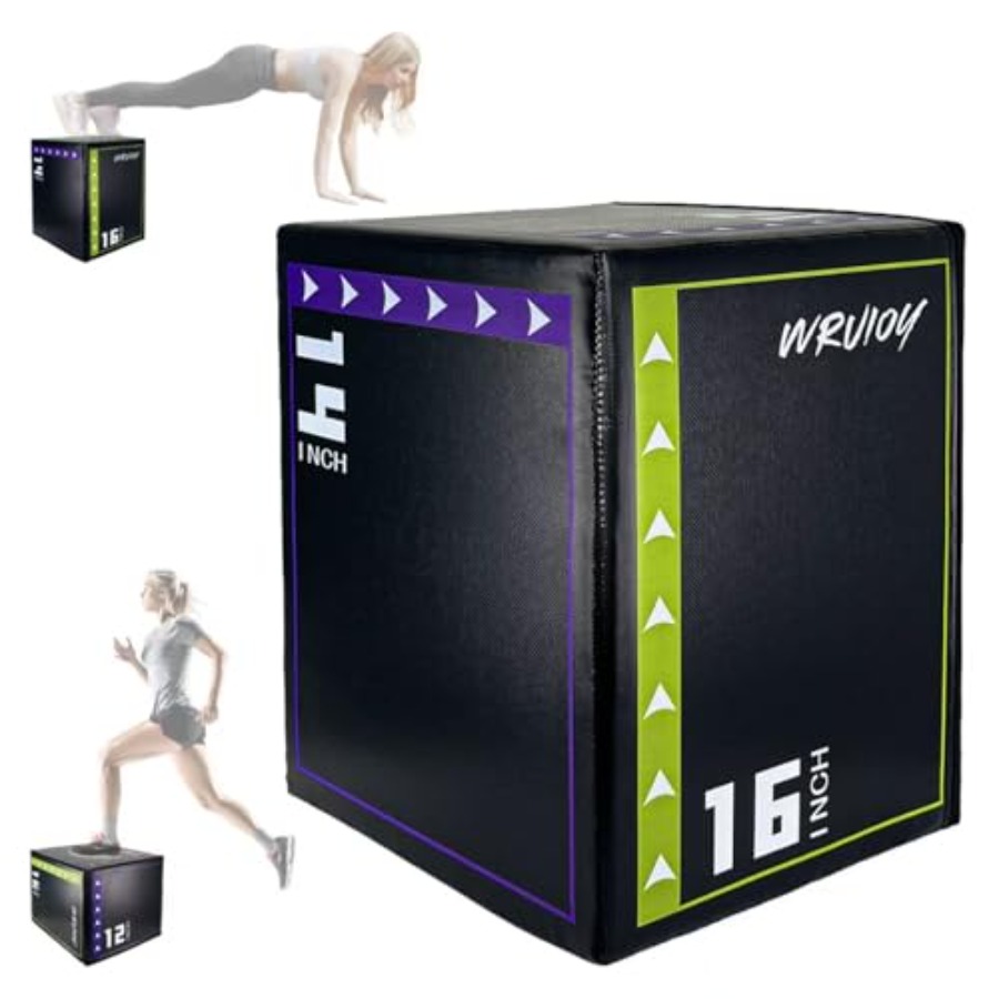 Home Gym Jump Box - Тренажер-платформа для домашнего спортзала: черная, из