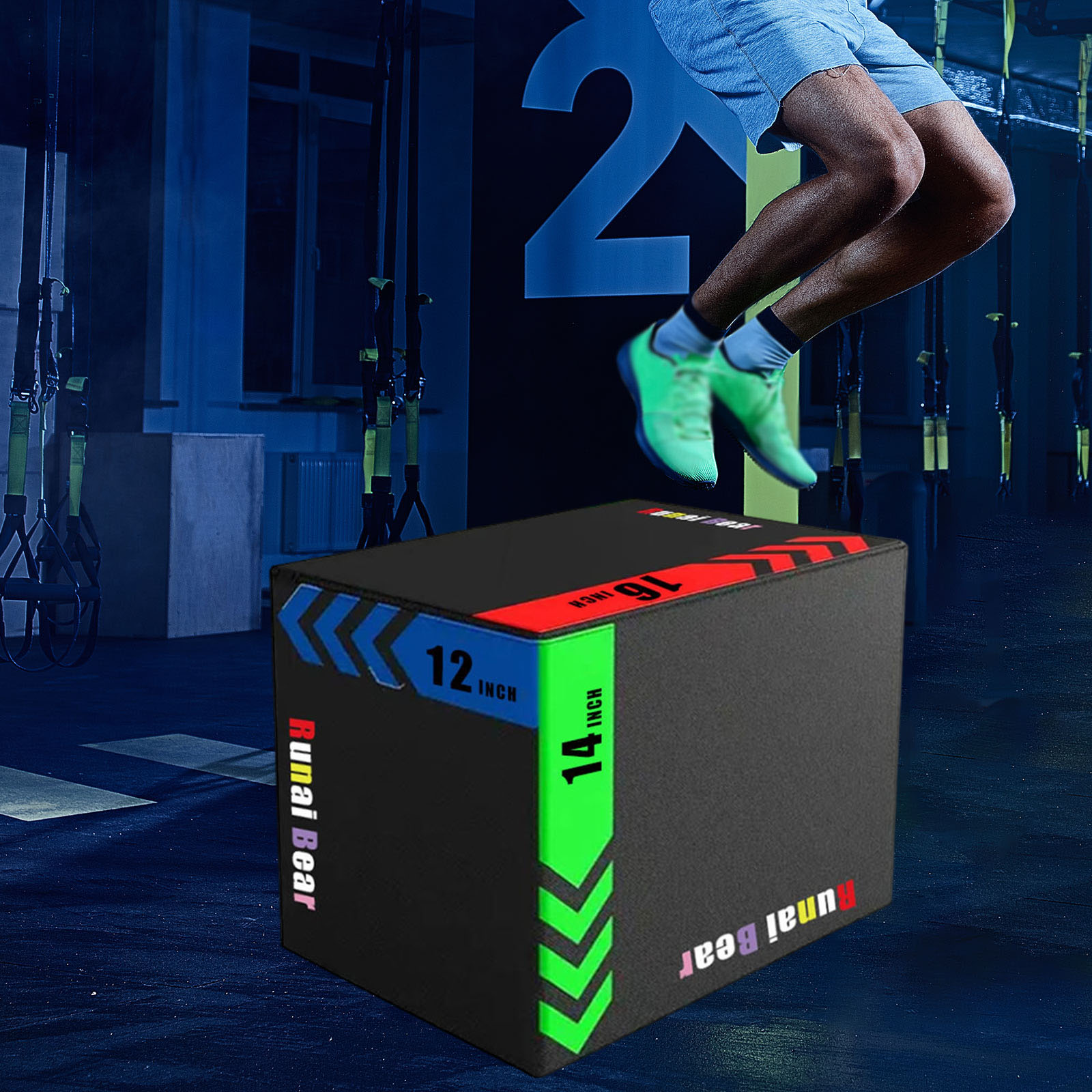 Home Gym Jump Box - Портативная плиобокс-платформа для прыжков, оборудование для