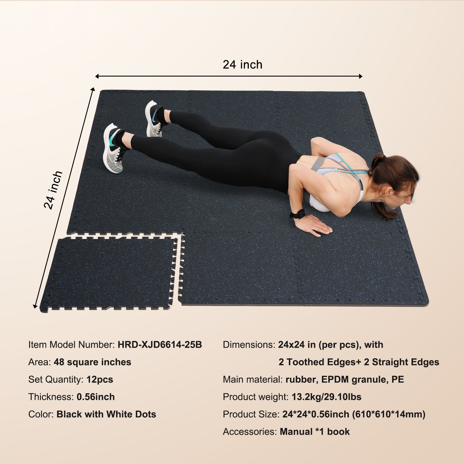 Home Gym Rubber Flooring - Напольные коврики для спортзала толщиной 0,56