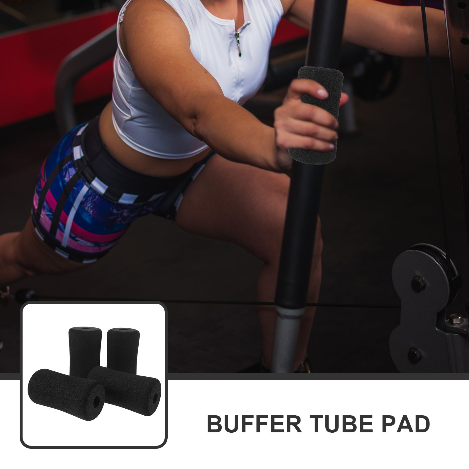 Home Gym Leg Extension Machine - 16 шт. накладок для фитнес-оборудования, черные,