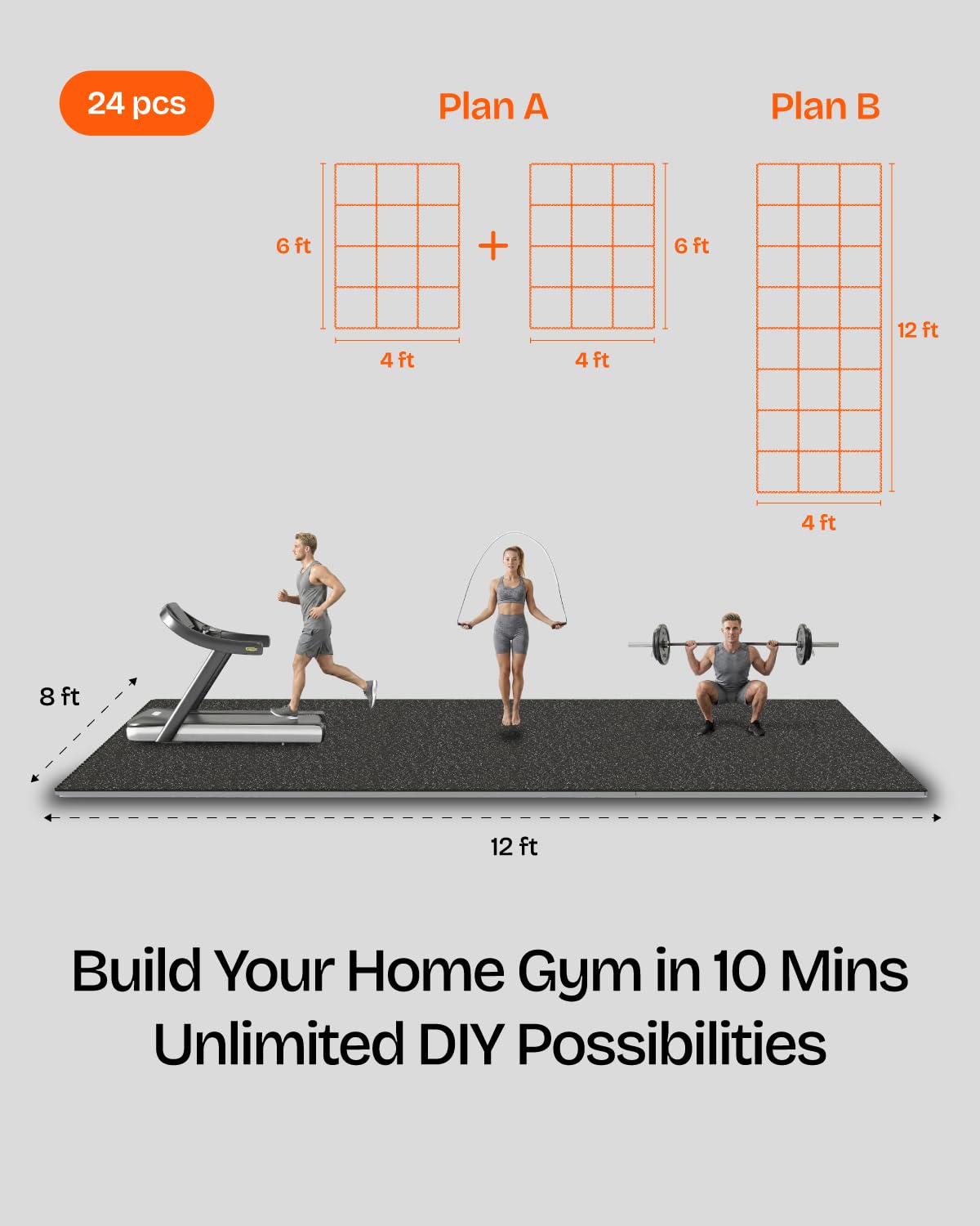 Набор напольных покрытий для с – обзор и цена Home Gym Rubber Flooring