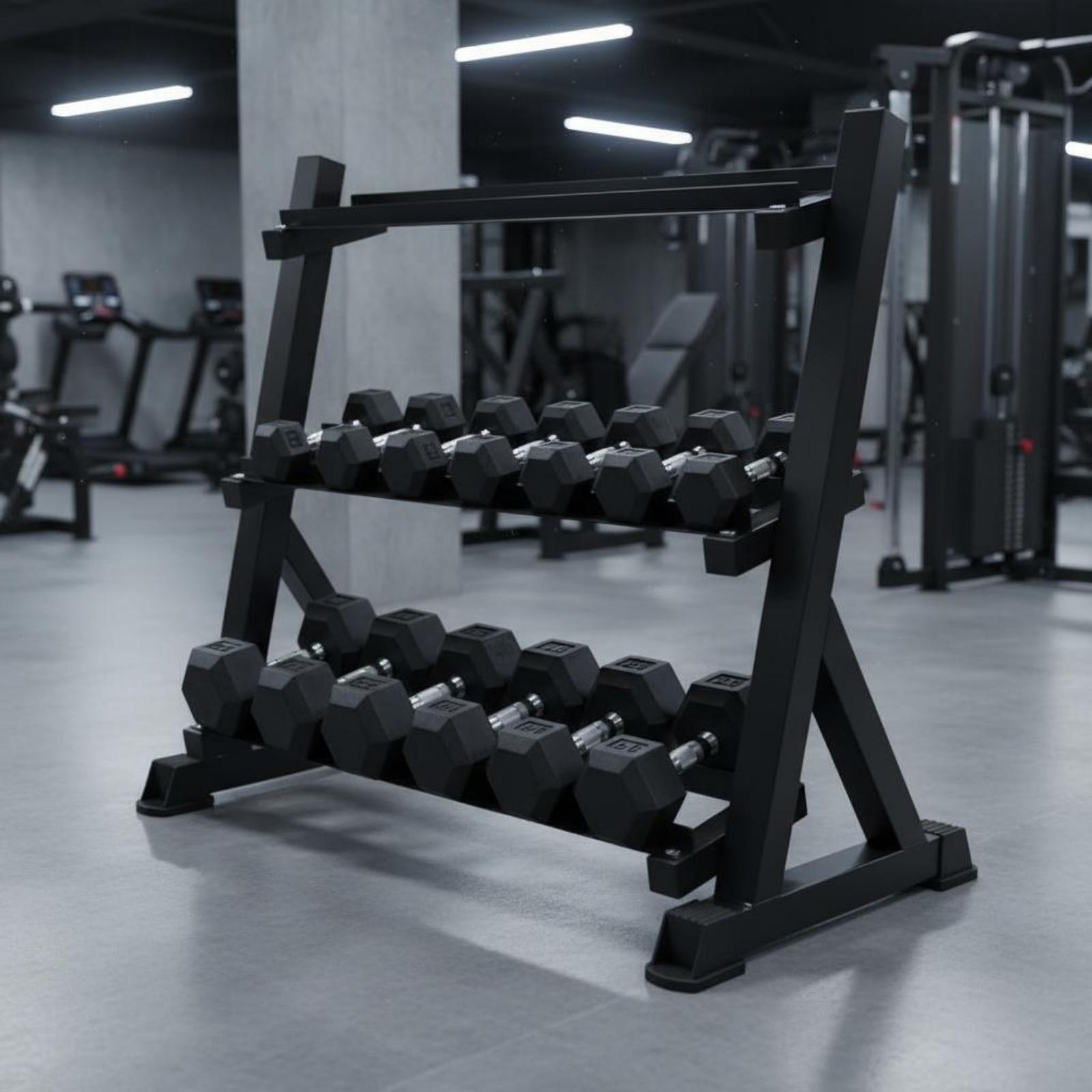 Трехъярусная стойка для гантел – обзор и цена Home Gym Dumbbells