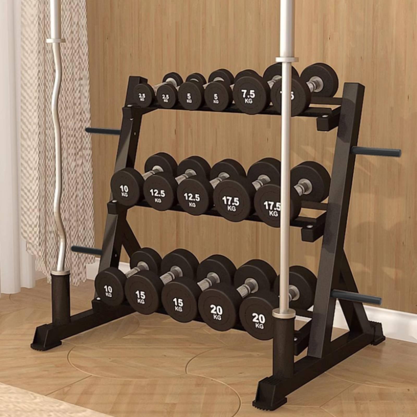 Трехъярусная стойка для гантел – обзор и цена Home Gym Dumbbells