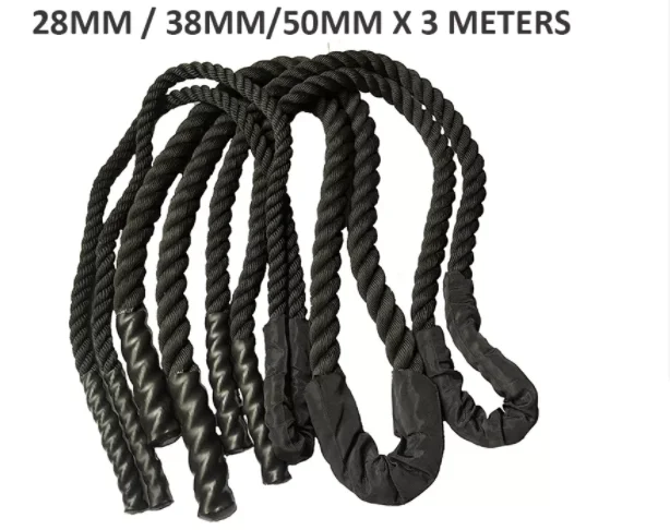 Фитнес-канат для силовых трени – обзор и цена Battle Rope Heavy