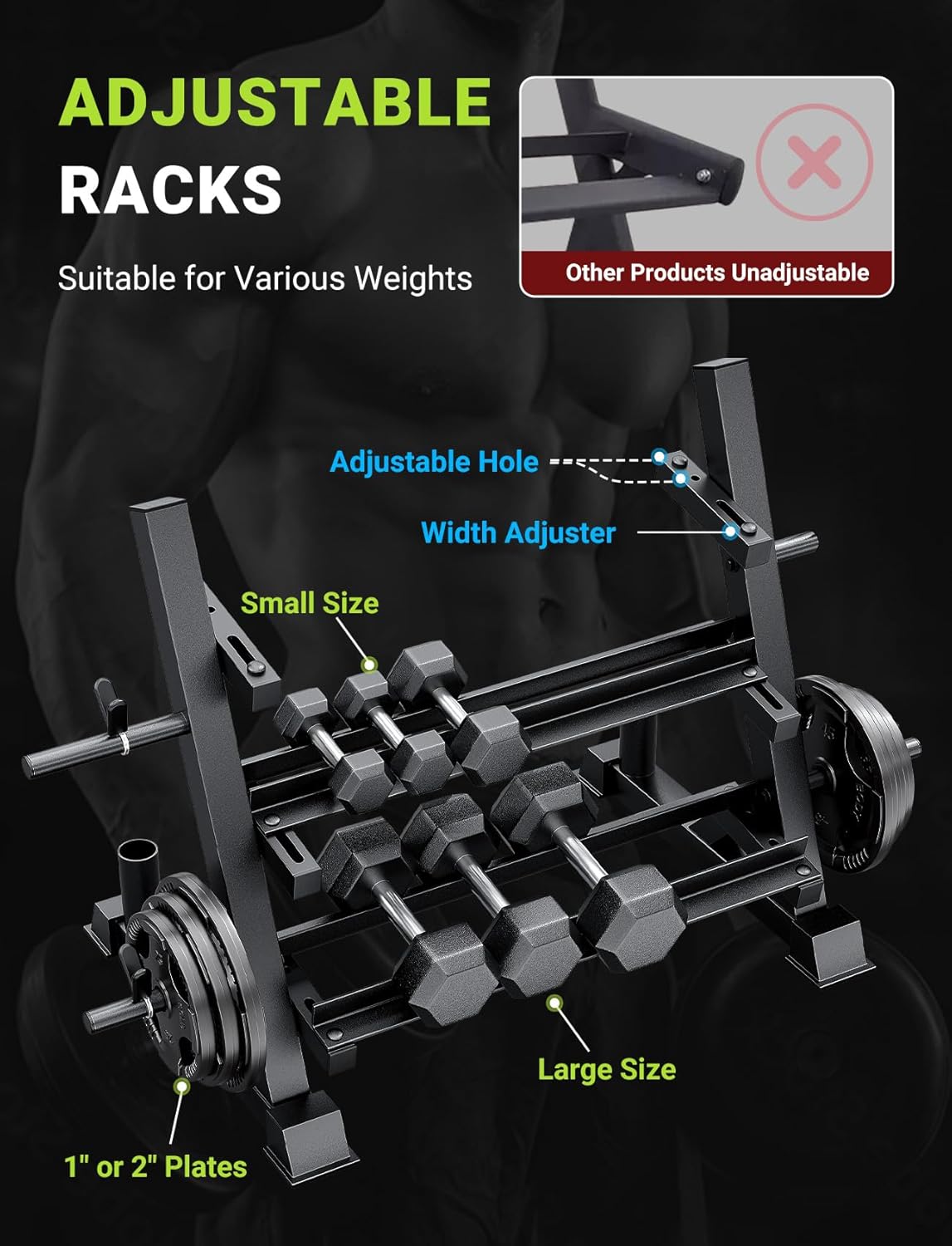 Стойка для гантелей для домашн – обзор и цена Home Gym Dumbbells