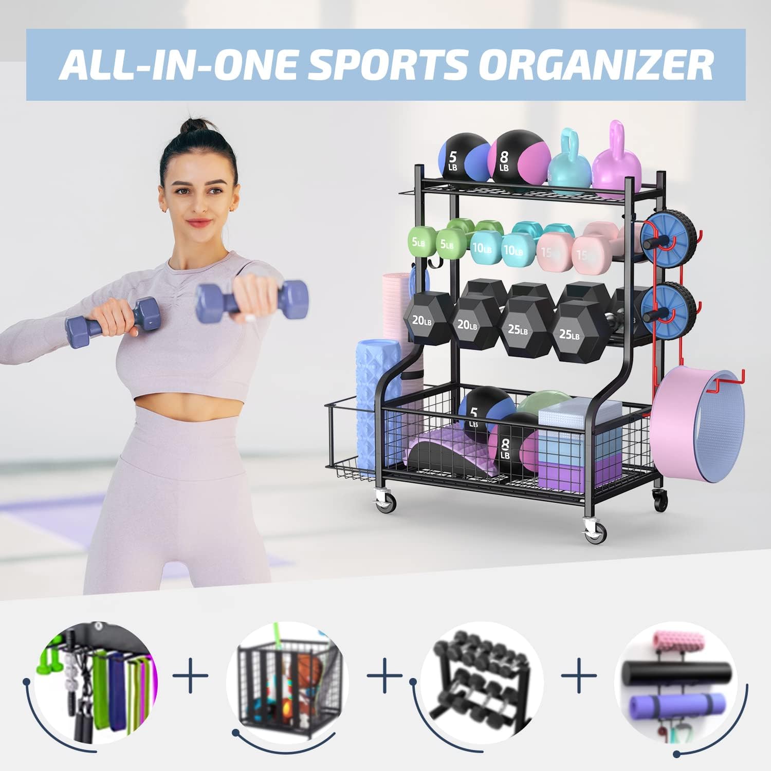 Стойка для гантелей для домашн – обзор и цена Home Gym Dumbbells