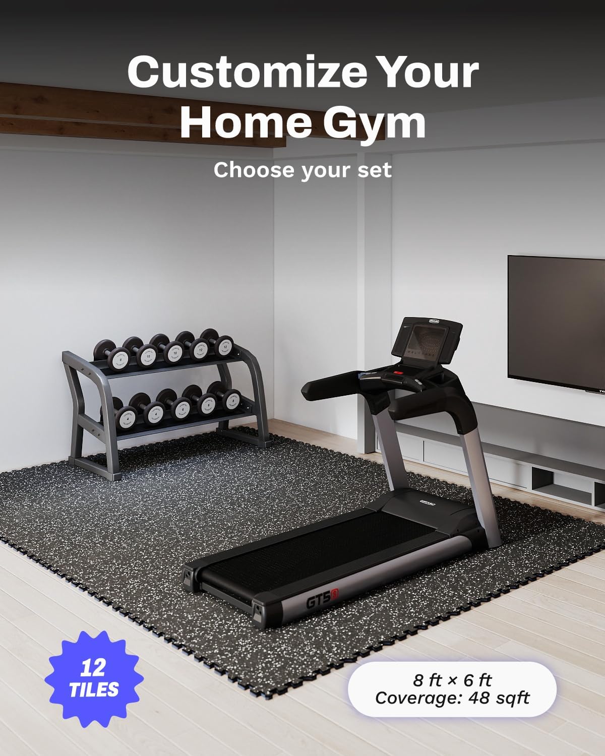 Коврики для тренировок толщино – обзор и цена Home Gym Rubber Flooring