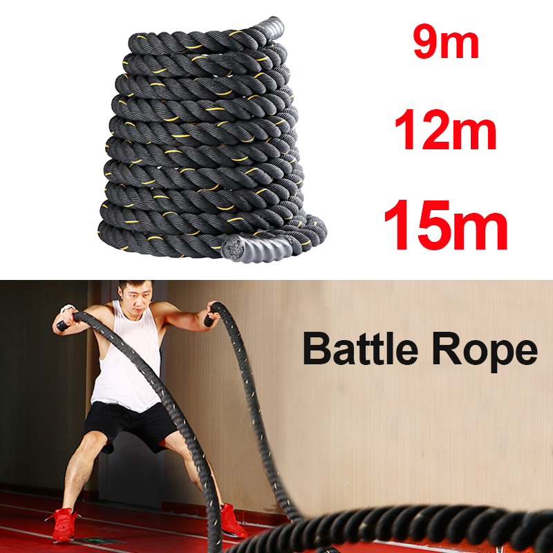 Фитнес-канаты для кроссфита 9М – обзор и цена Battle Rope Heavy