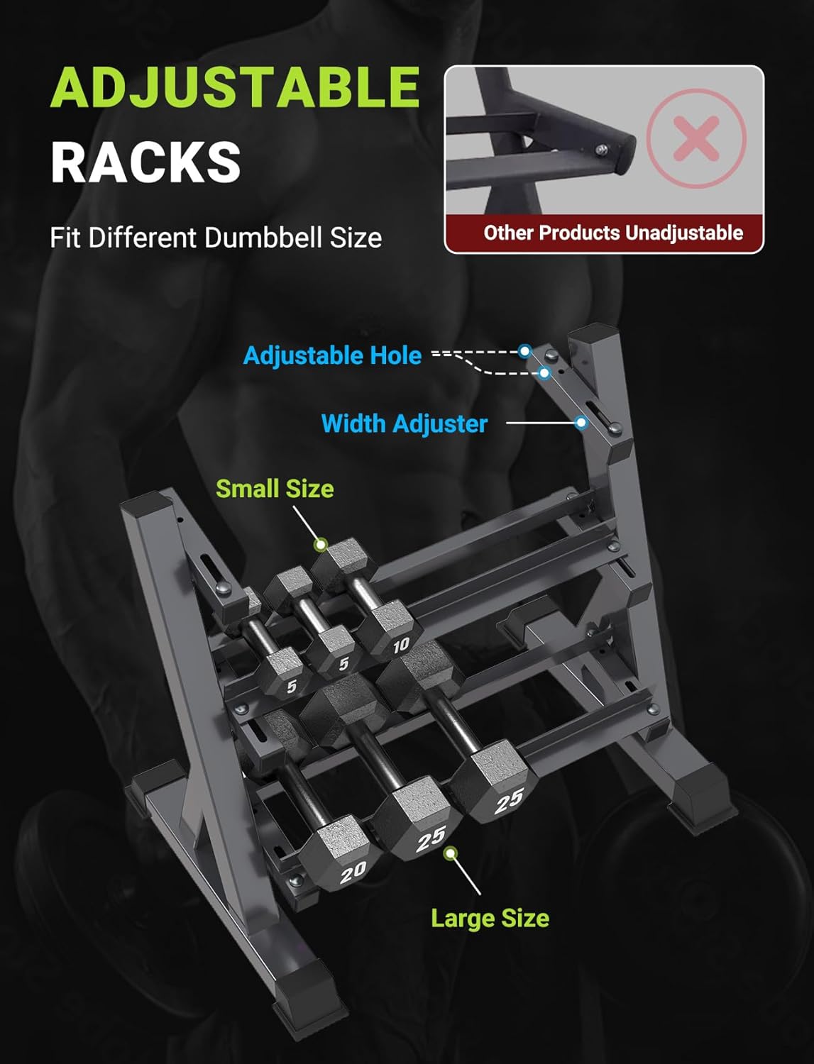 Стойка для гантелей для домашн – обзор и цена Home Gym Dumbbells